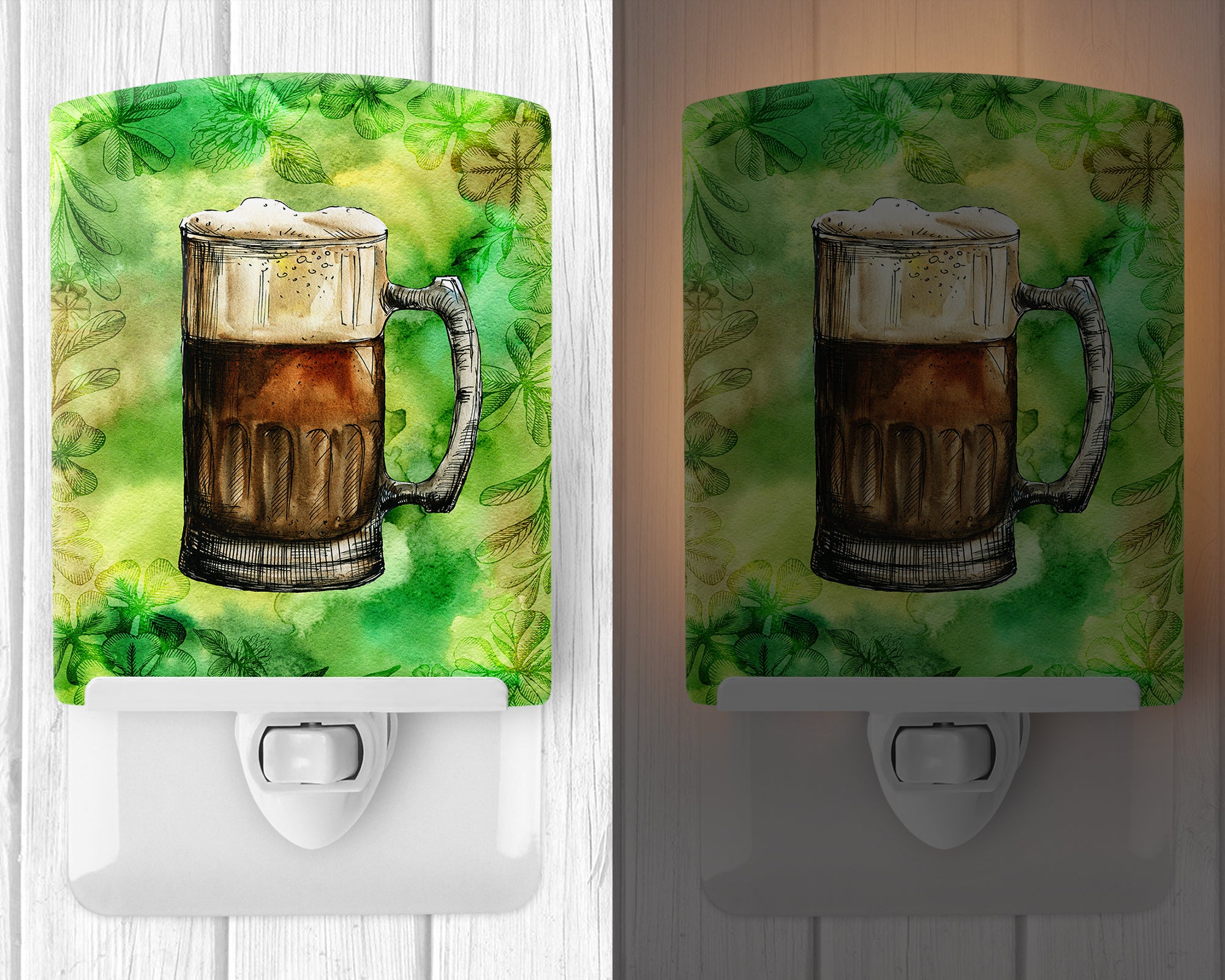 Irish Beer Mug Ceramic Night Light BB5761CNL - the-store.com