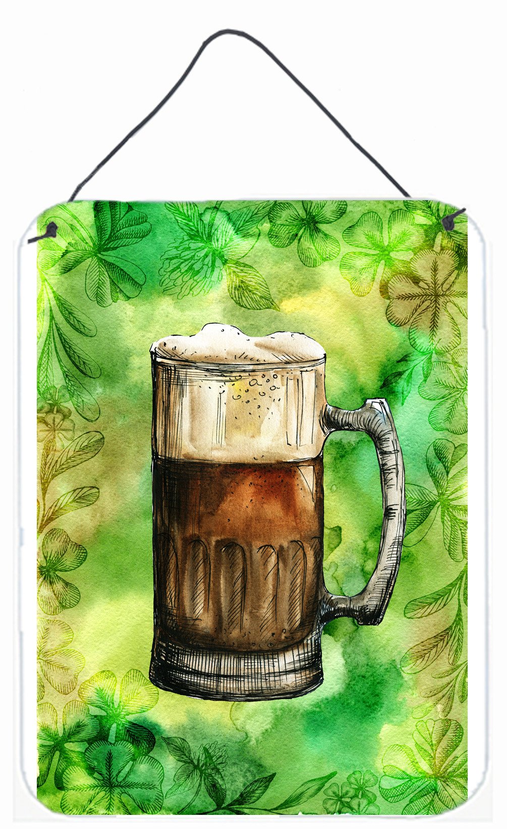 Irish Beer Mug Wall or Door Hanging Prints BB5761DS1216 by Caroline's Treasures