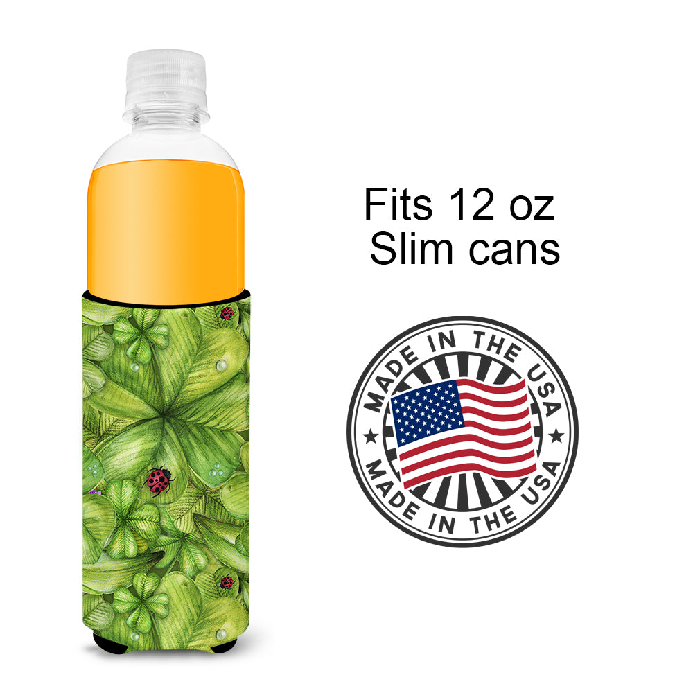 Shamrocks and Lady bugs  Ultra Hugger for slim cans BB5762MUK  the-store.com.