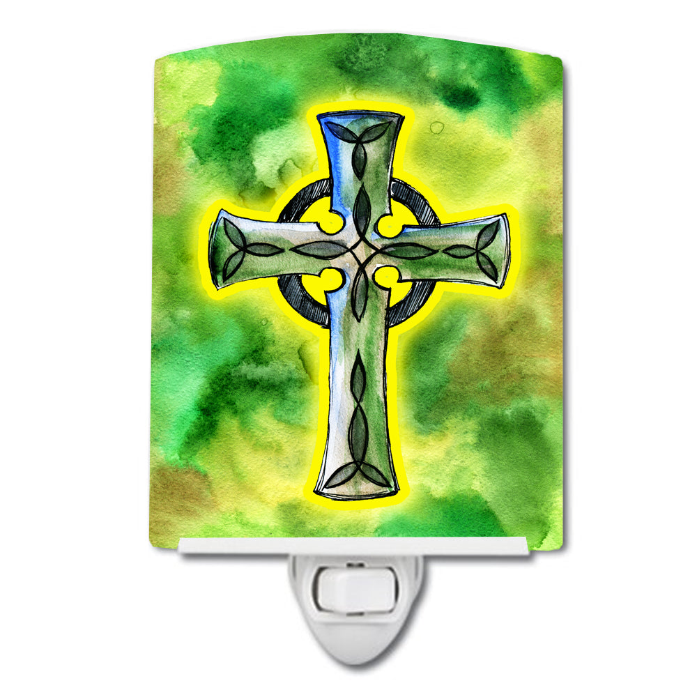 Irish Celtic Cross Ceramic Night Light BB5764CNL - the-store.com