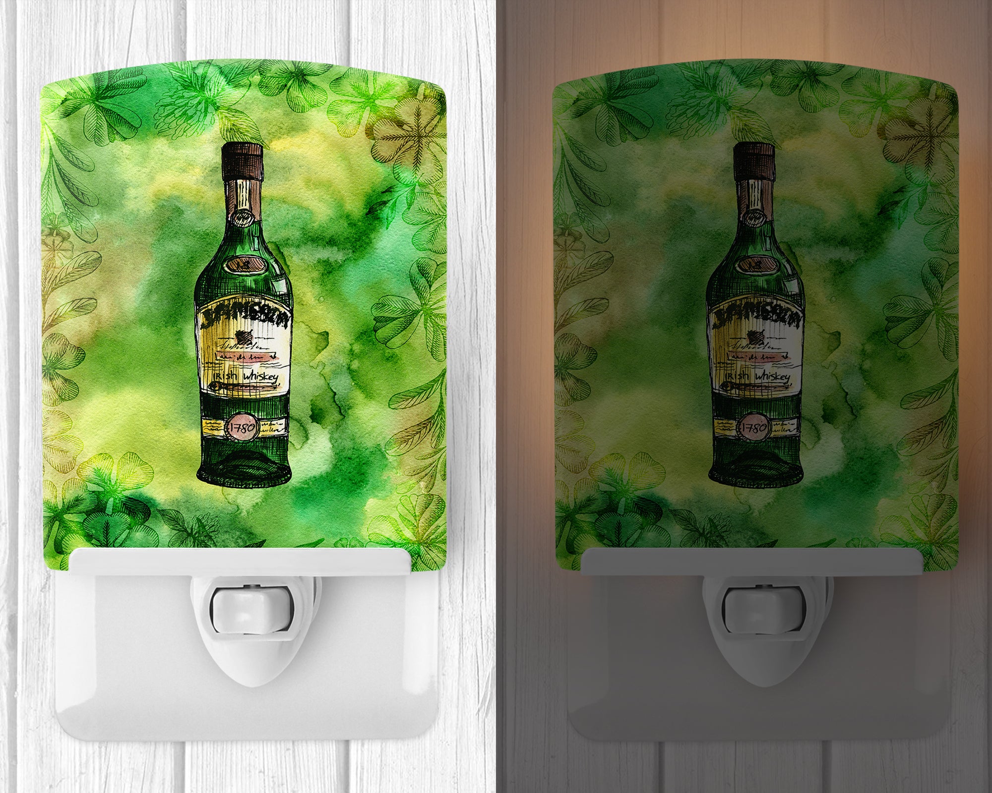 Irish Whiskey Bottle Ceramic Night Light BB5765CNL - the-store.com