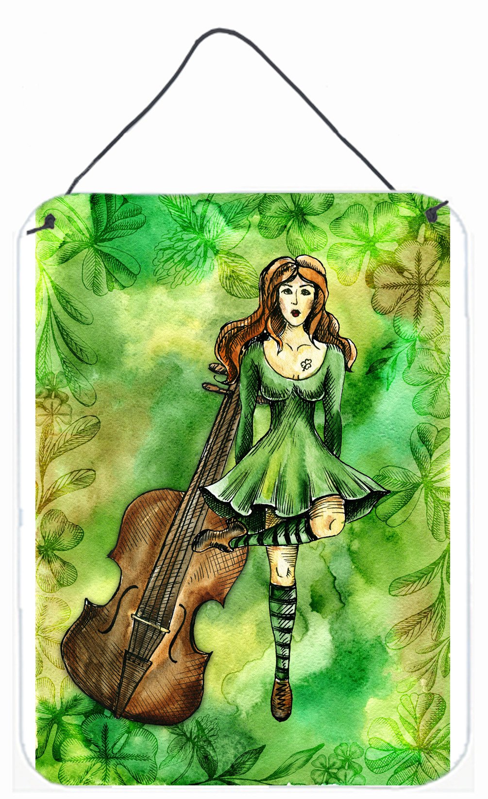 Irish Dance Wall or Door Hanging Prints BB5767DS1216 by Caroline's Treasures