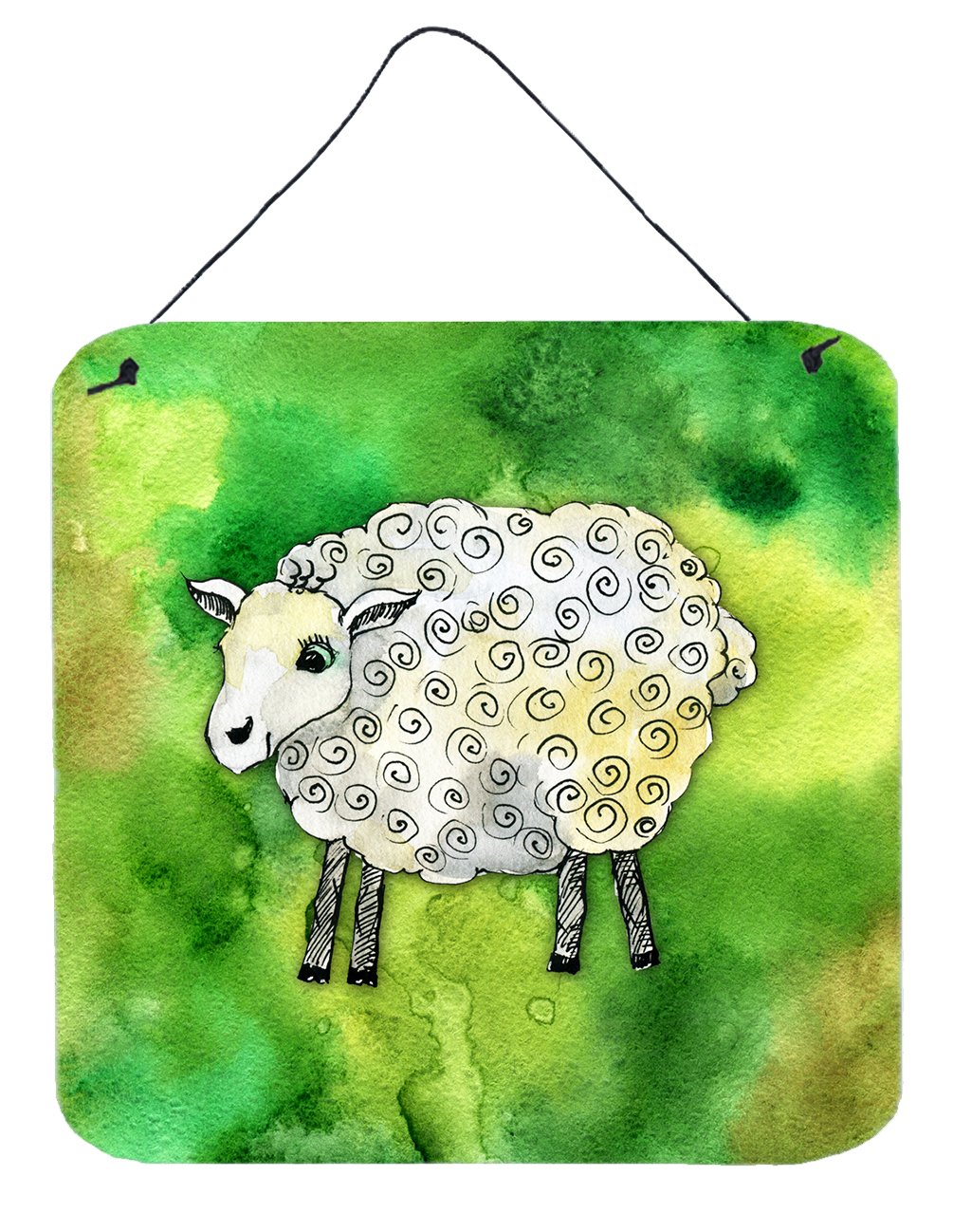 Irish Sheep Wall or Door Hanging Prints BB5768DS66 by Caroline's Treasures