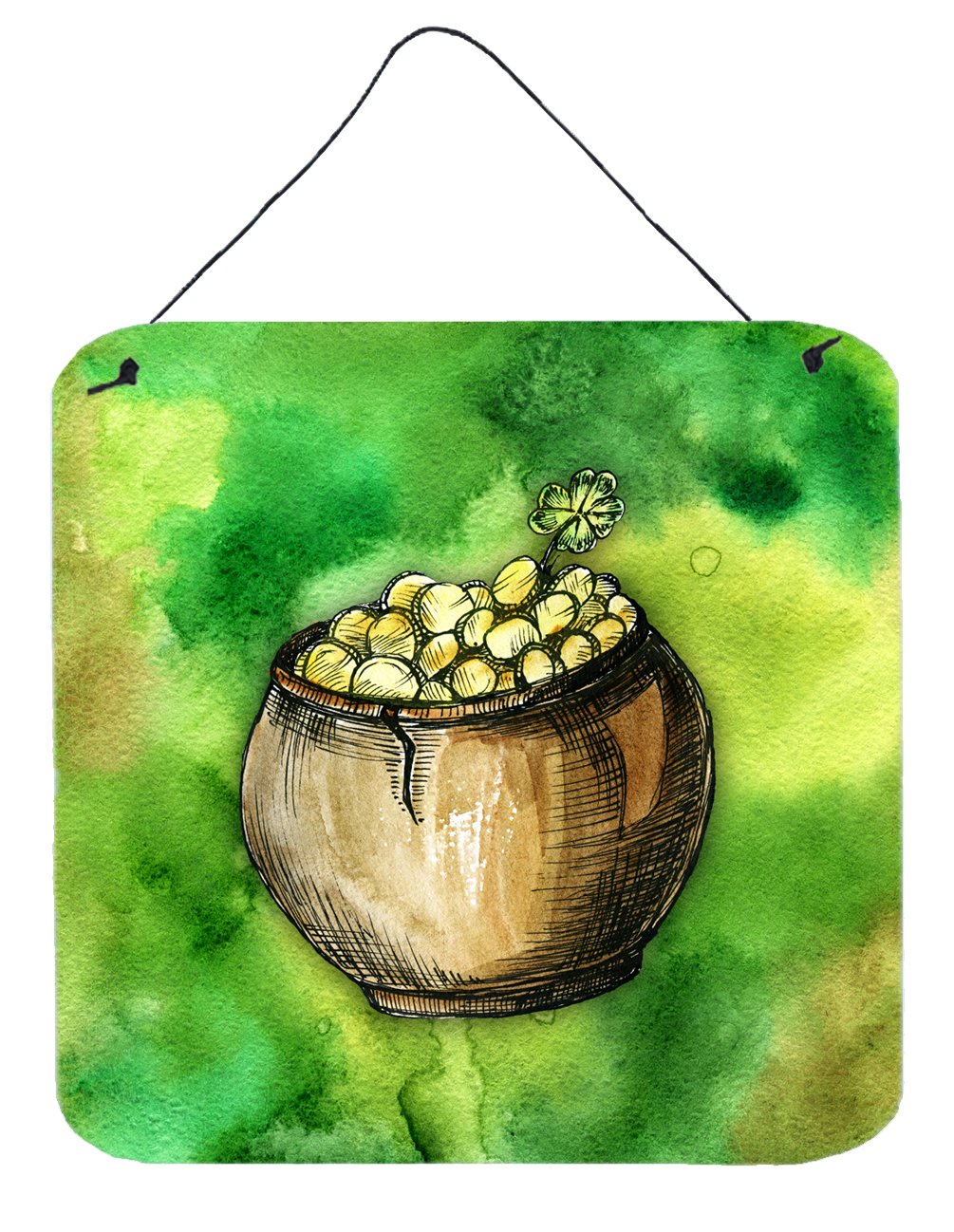 Irish Pot of Gold Wall or Door Hanging Prints by Caroline&#39;s Treasures