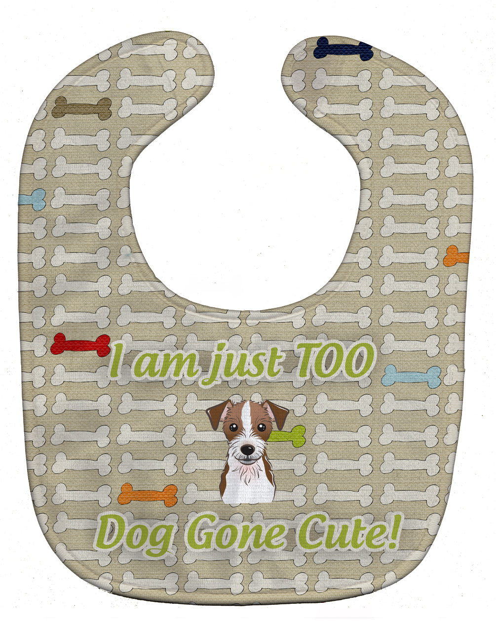 Too Cute Jack Russell Terrier Baby Bib BB5771BIB - the-store.com