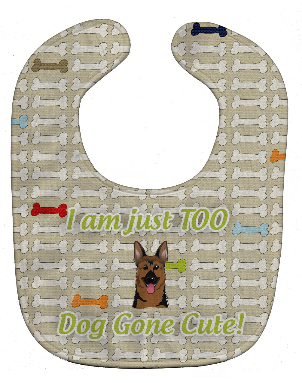 Too Cute German Shepherd Baby Bib BB5780BIB - the-store.com