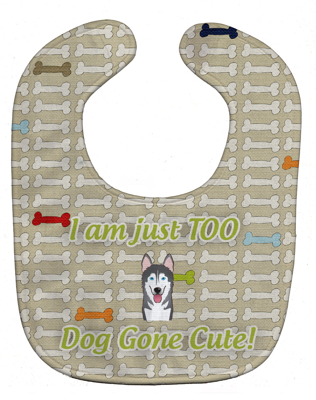 Too Cute Alaskan Malamute Baby Bib BB5787BIB - the-store.com