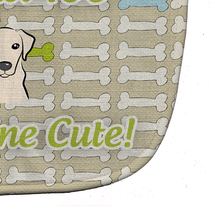 Too Cute Yellow Labrador Baby Bib BB5791BIB - the-store.com