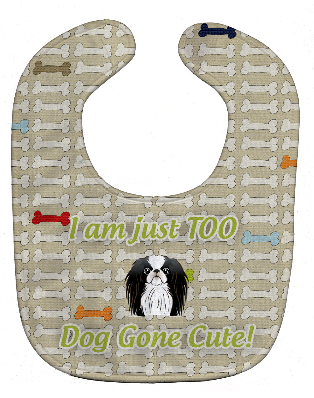 Too Cute Japanese Chin Baby Bib BB5799BIB - the-store.com