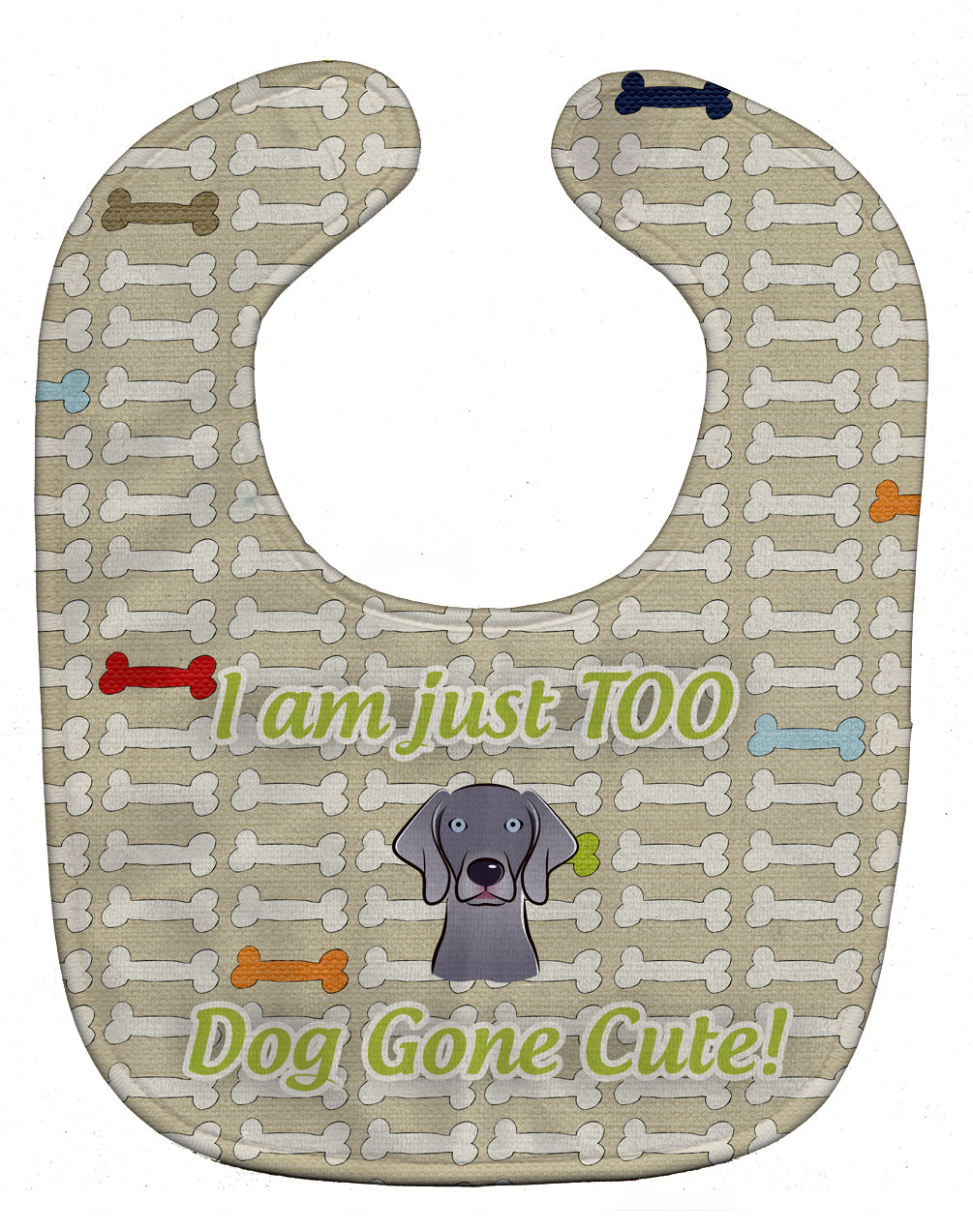 Too Cute Weimaraner Baby Bib BB5800BIB - the-store.com