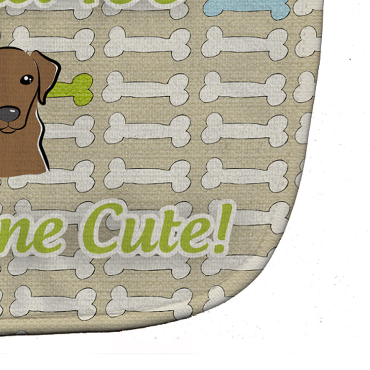 Too Cute Chocolate Labrador Baby Bib BB5803BIB - the-store.com