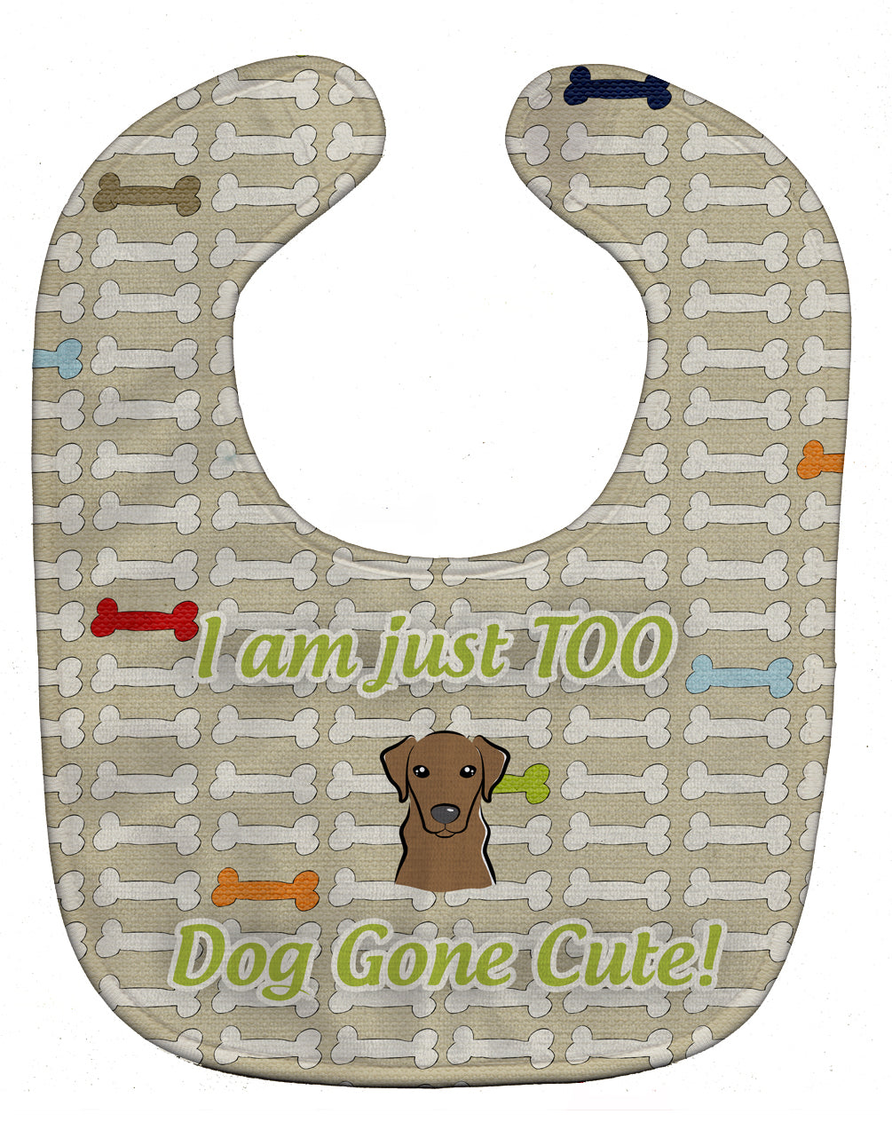 Too Cute Chocolate Labrador Baby Bib BB5803BIB - the-store.com