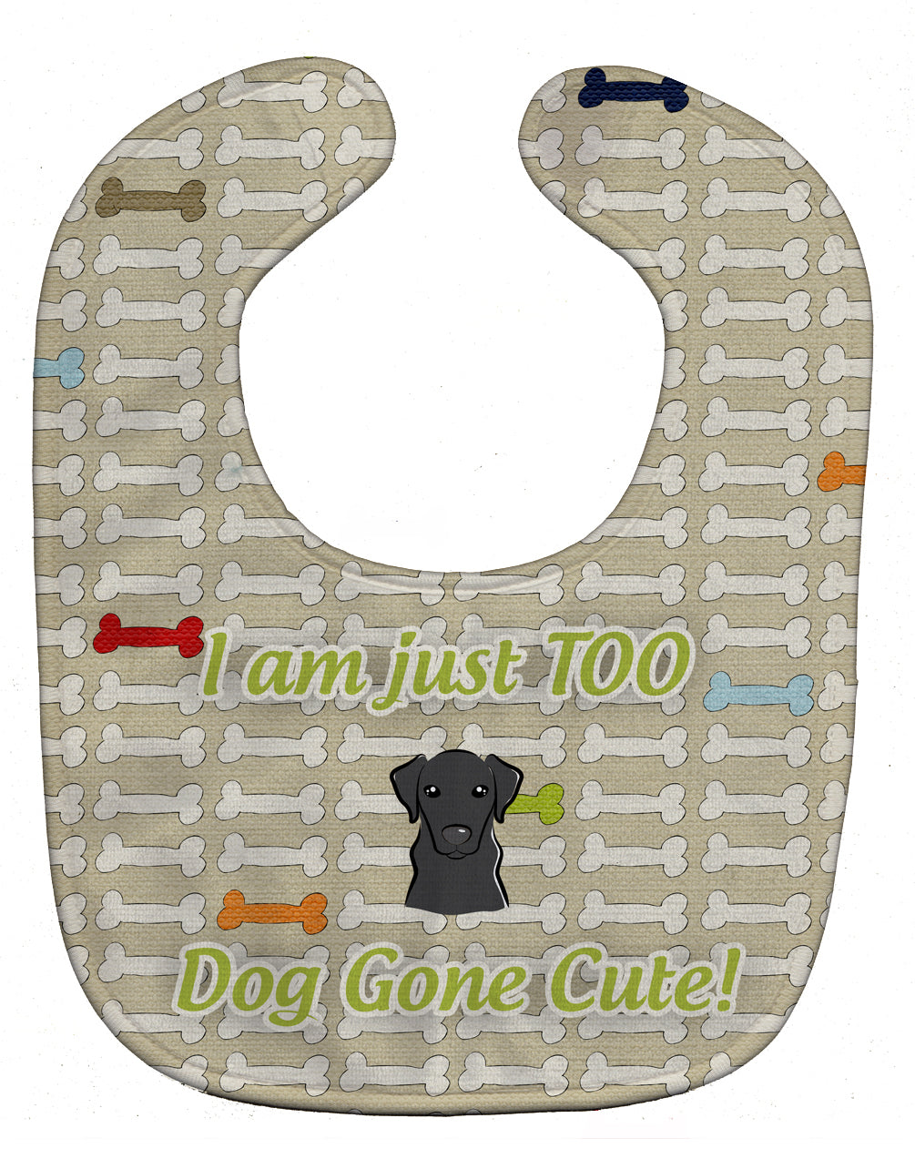 Too Cute Black Labrador Baby Bib BB5804BIB - the-store.com