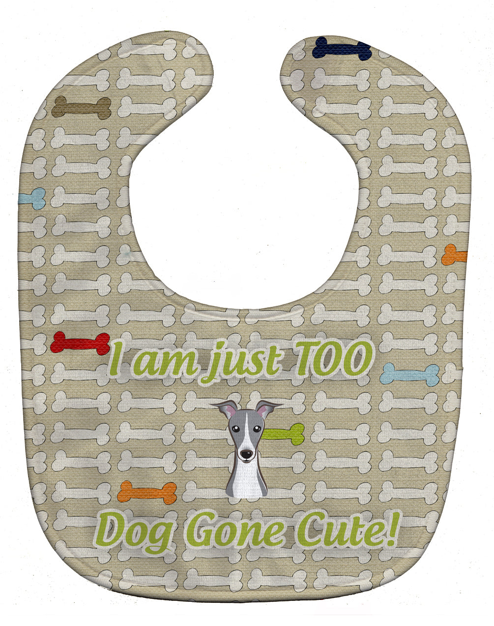 Too Cute Italian Greyhound Baby Bib BB5805BIB - the-store.com