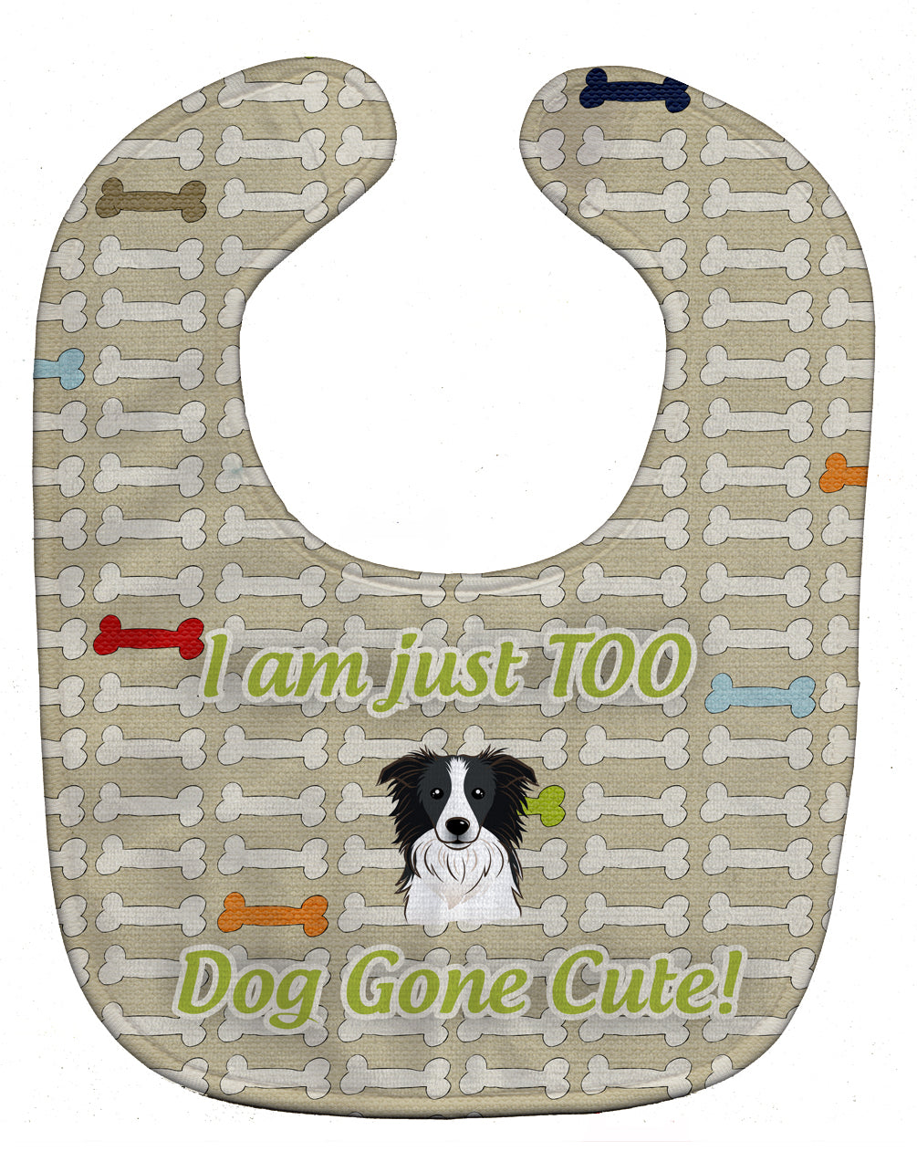 Too Cute Border Collie Baby Bib BB5810BIB - the-store.com