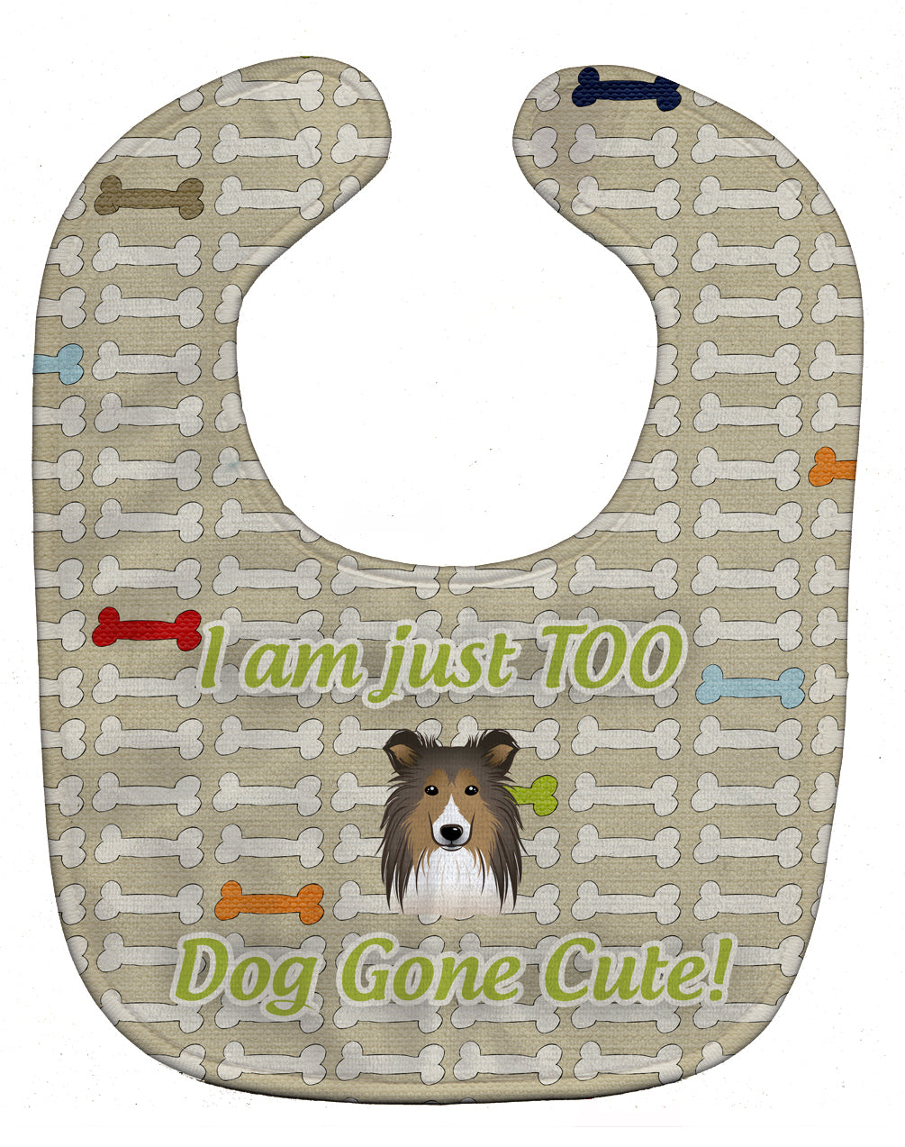 Too Cute Sheltie Baby Bib BB5811BIB - the-store.com