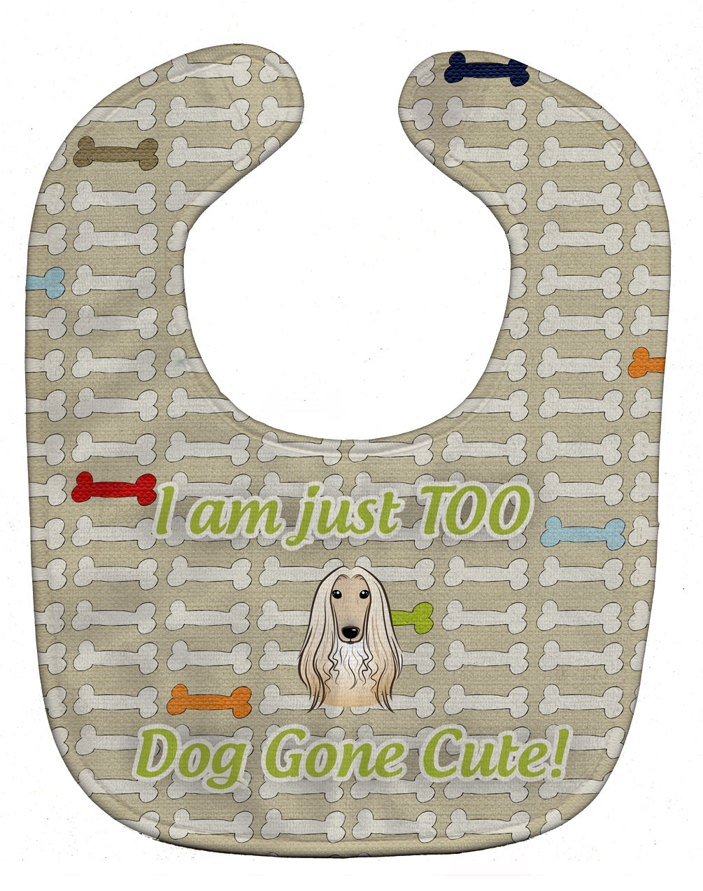 Too Cute Afghan Hound Baby Bib BB5813BIB - the-store.com