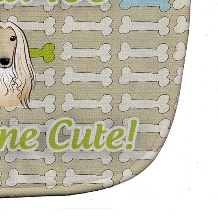 Too Cute Afghan Hound Baby Bib BB5813BIB - the-store.com