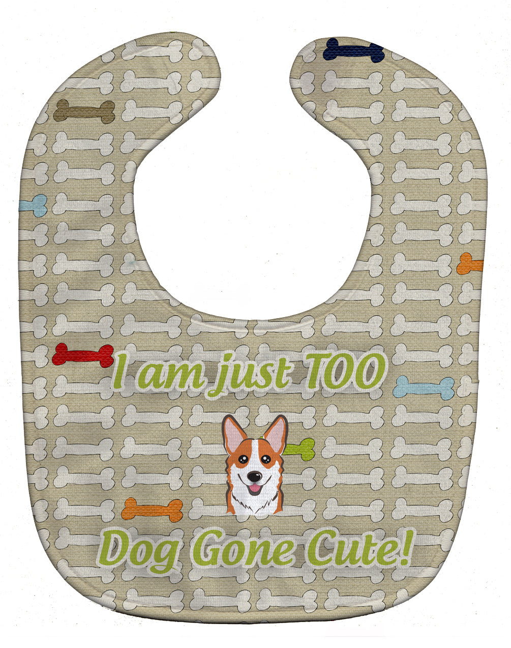 Too Cute Red Corgi Baby Bib BB5823BIB - the-store.com