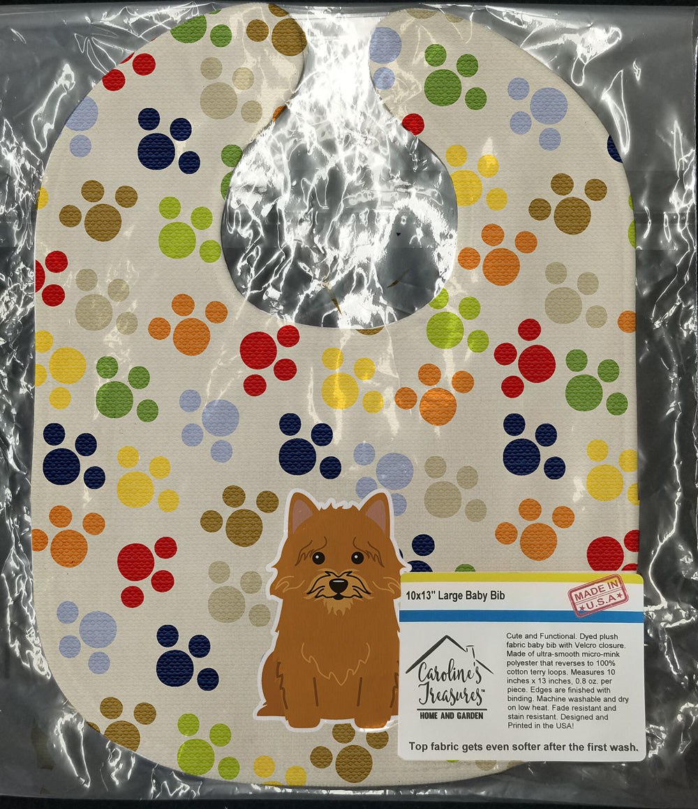 Pawprints Norwich Terrier Baby Bib BB5849BIB - the-store.com