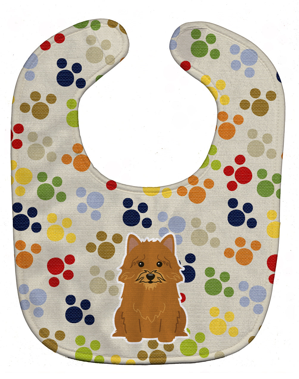 Pawprints Norwich Terrier Baby Bib BB5849BIB - the-store.com