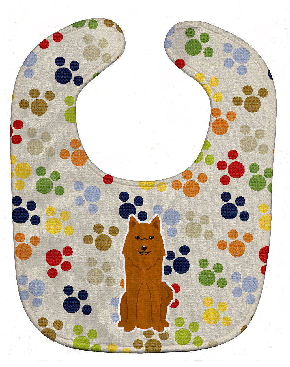 Pawprints Karelian Bear Dog Baby Bib BB5851BIB - the-store.com