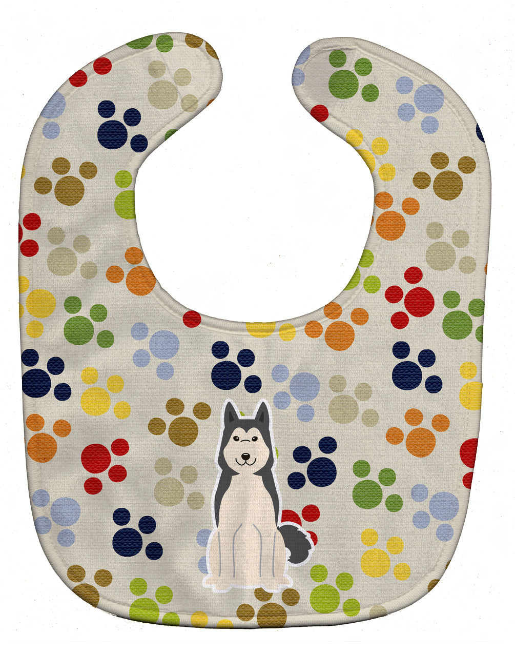 Pawprints West Siberian Laika Spitz Baby Bib BB5854BIB - the-store.com