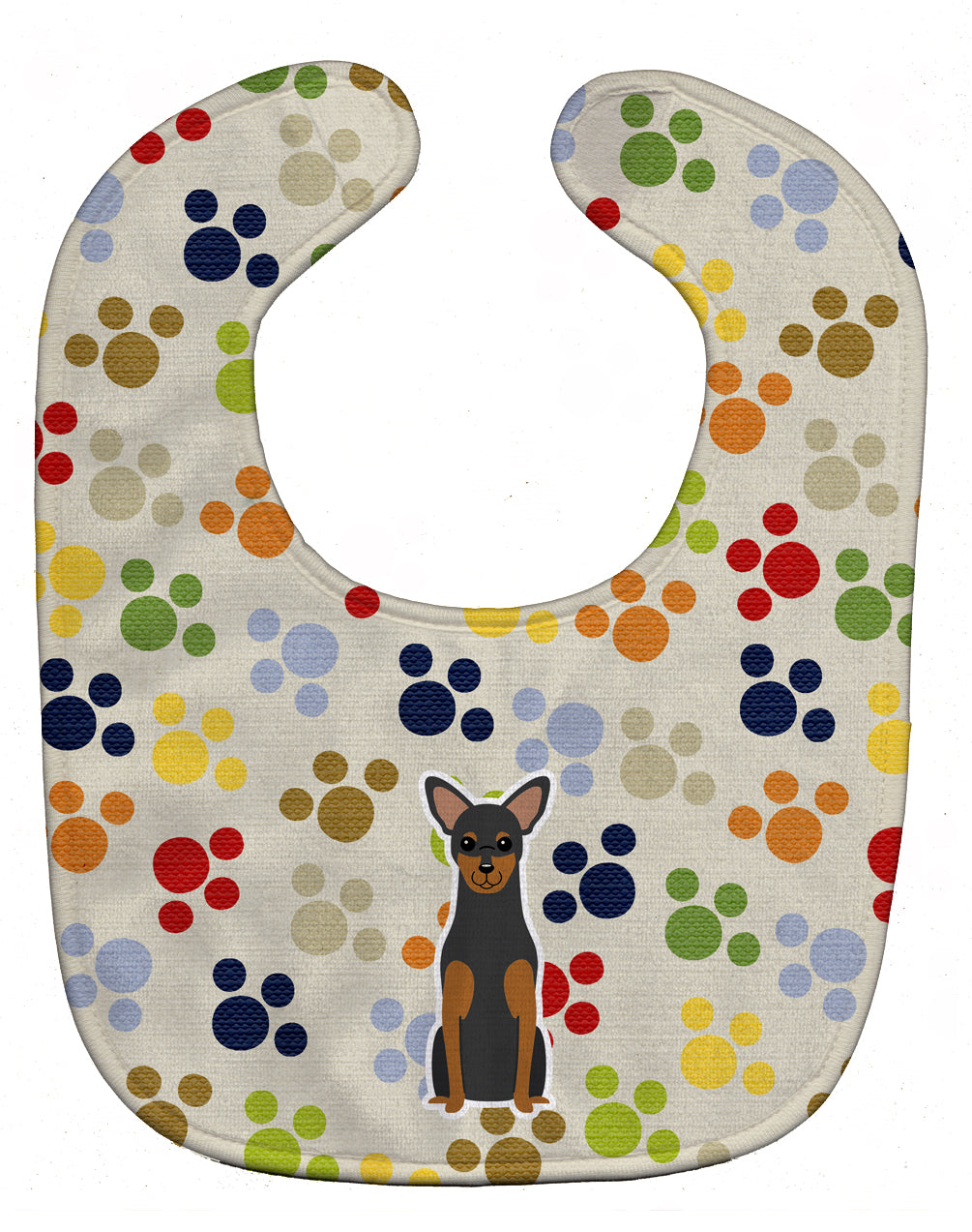 Pawprints Manchester Terrier Baby Bib BB5857BIB - the-store.com