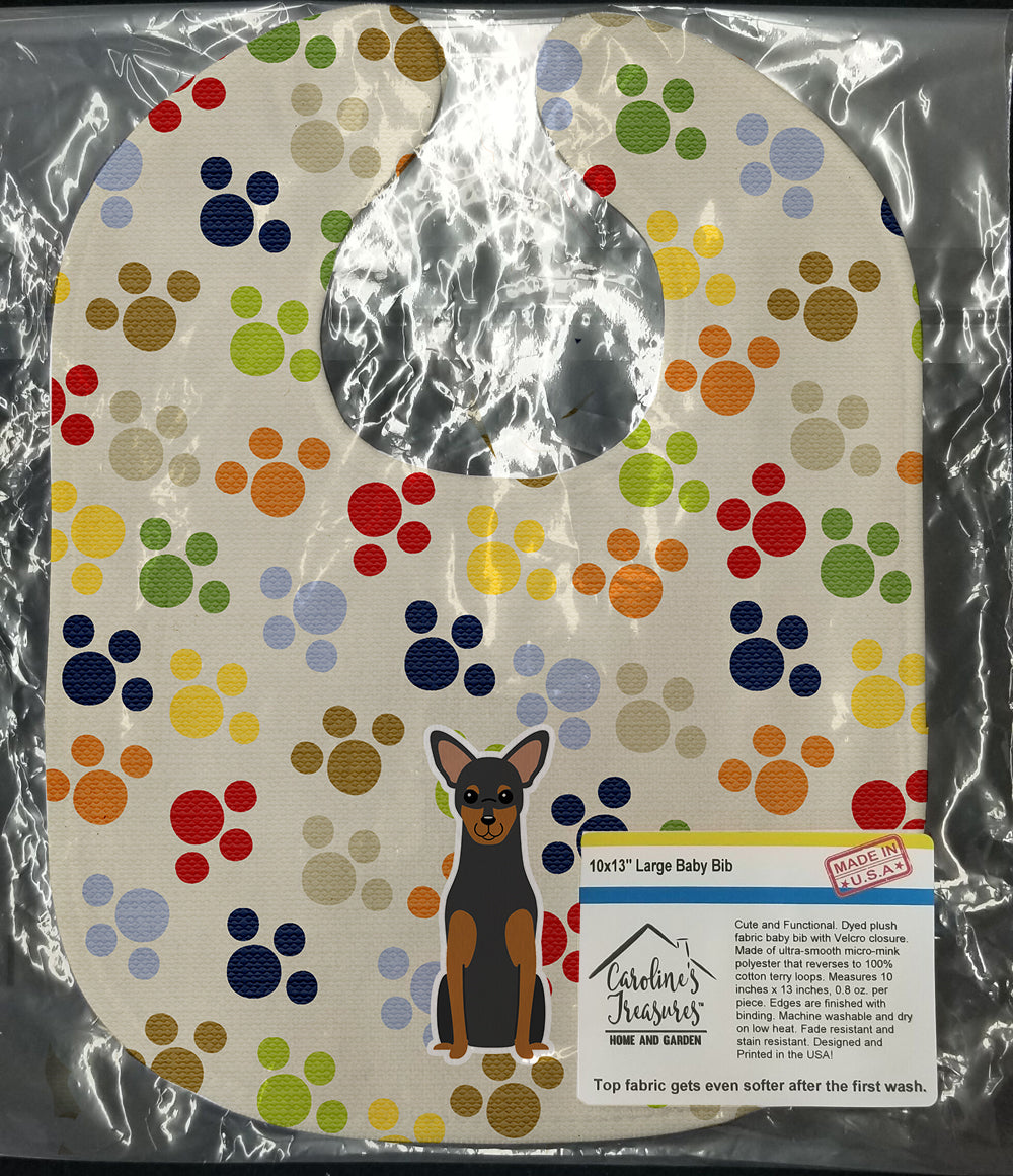 Pawprints Manchester Terrier Baby Bib BB5857BIB - the-store.com