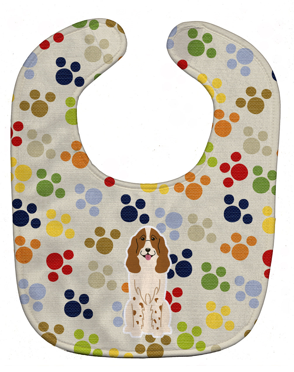 Pawprints Russian Spaniel Baby Bib BB5860BIB - the-store.com