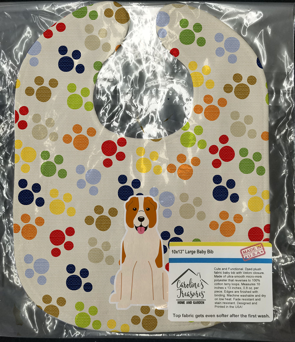 Pawprints Central Asian Shepherd Dog Baby Bib BB5878BIB - the-store.com