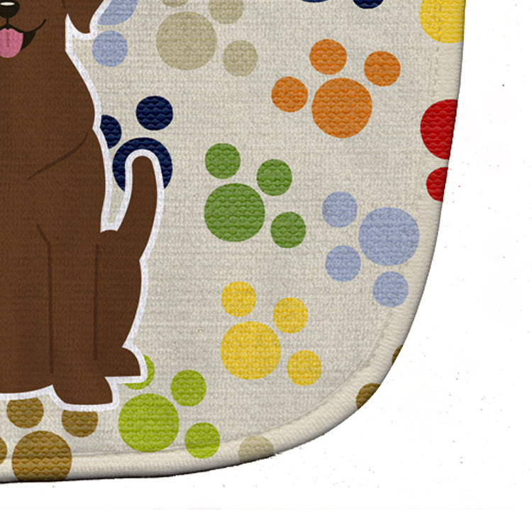 Pawprints Chocolate Labrador Baby Bib BB5885BIB - the-store.com