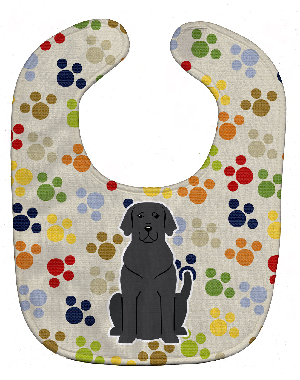 Pawprints Black Labrador Baby Bib BB5886BIB - the-store.com