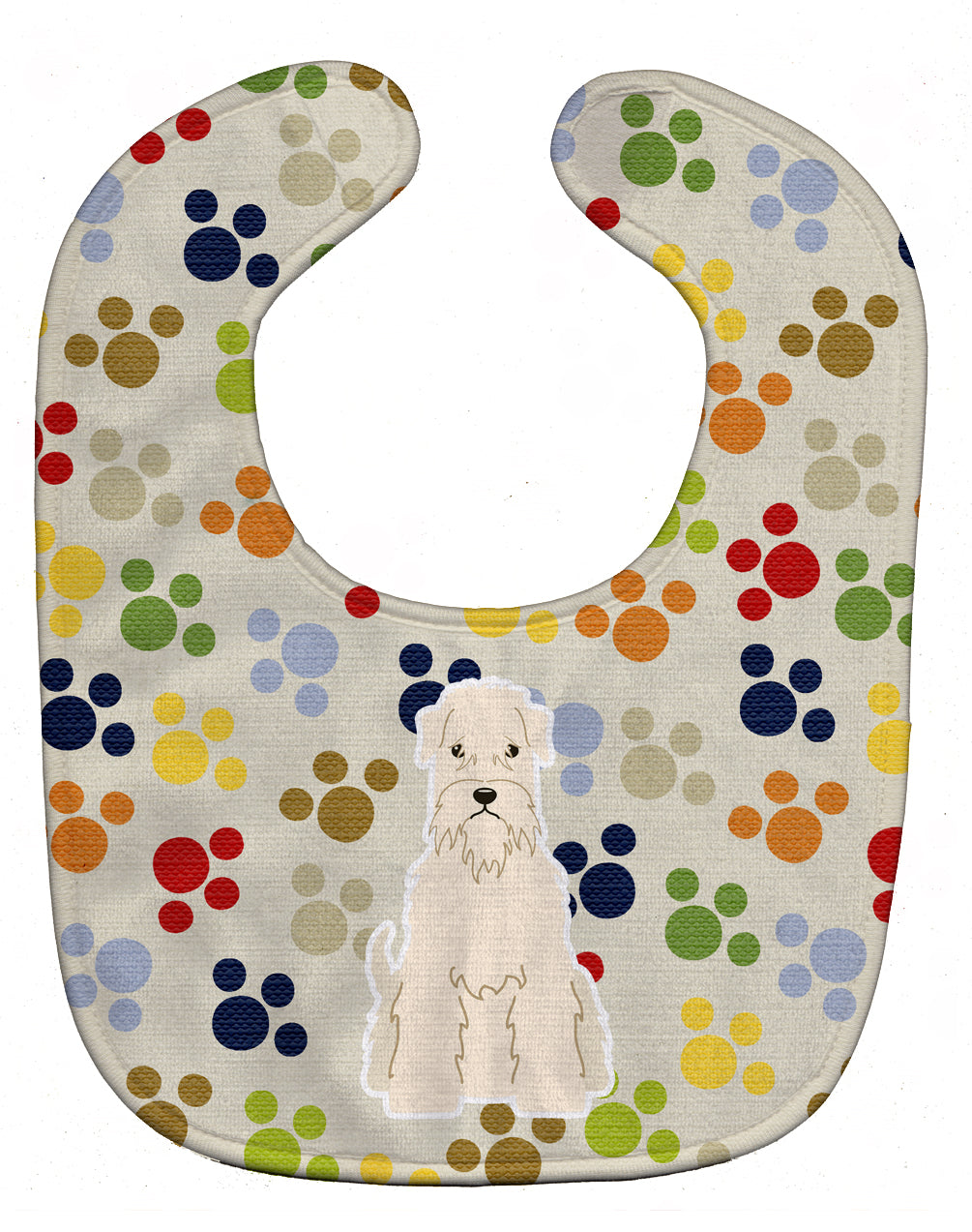 Pawprints Soft Coated Wheaten Terrier Baby Bib BB5890BIB - the-store.com