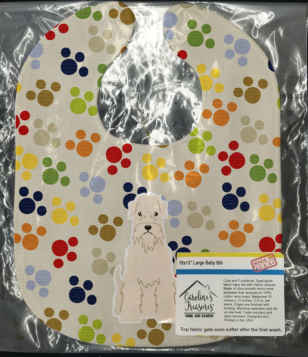 Pawprints Soft Coated Wheaten Terrier Baby Bib BB5890BIB - the-store.com