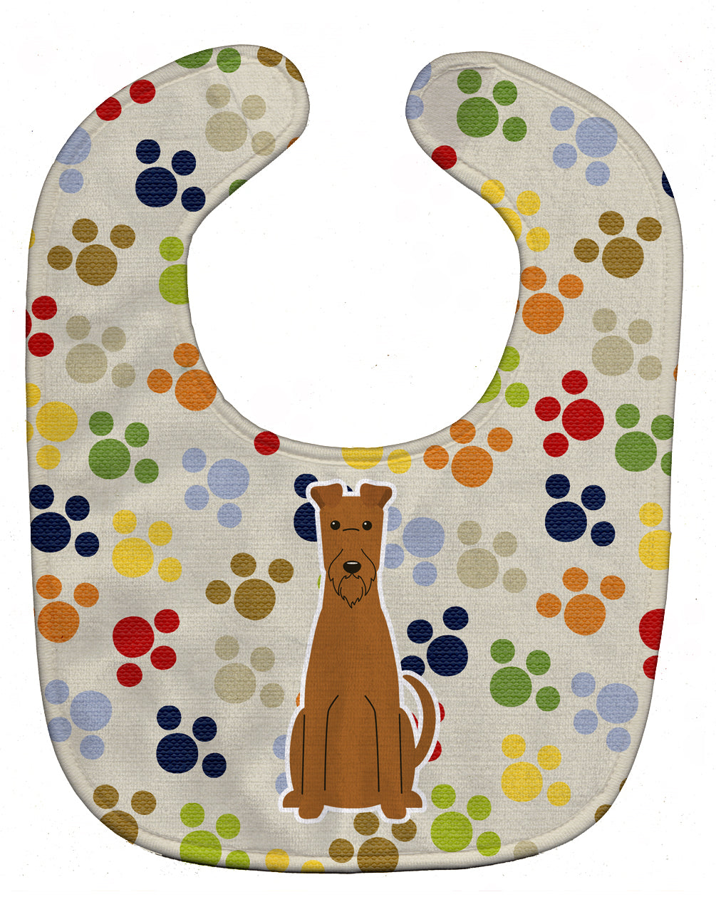 Pawprints Irish Terrier Baby Bib BB5891BIB - the-store.com