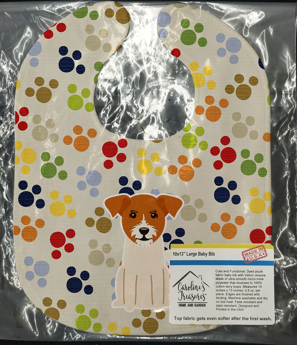 Pawprints Jack Russell Terrier Baby Bib BB5937BIB - the-store.com