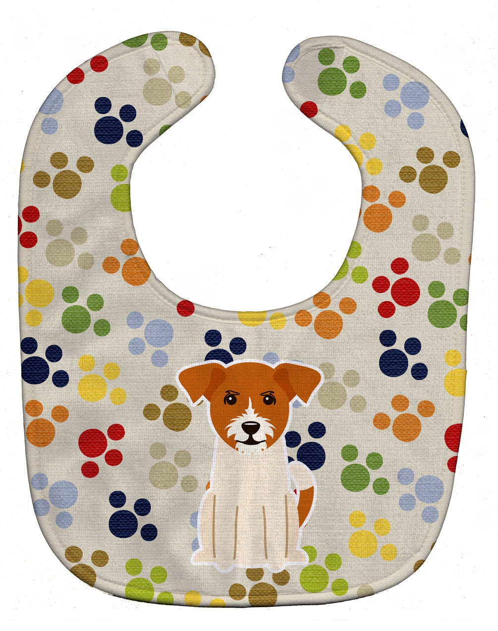 Pawprints Jack Russell Terrier Baby Bib BB5937BIB - the-store.com