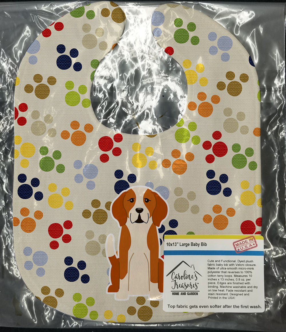 Pawprints English Foxhound Baby Bib BB5939BIB - the-store.com