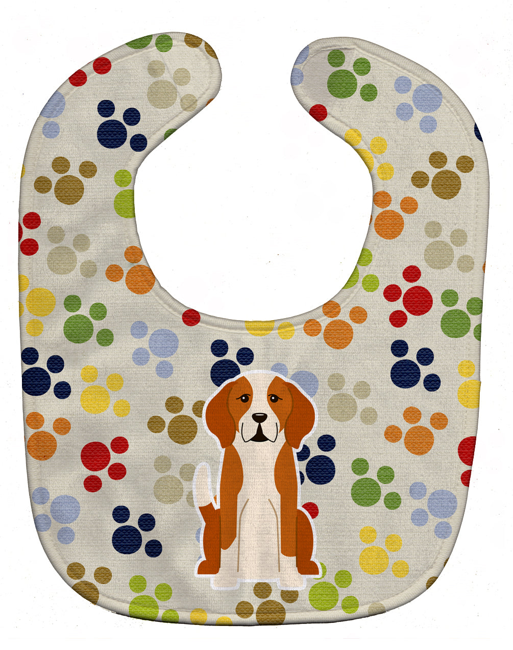 Pawprints English Foxhound Baby Bib BB5939BIB - the-store.com