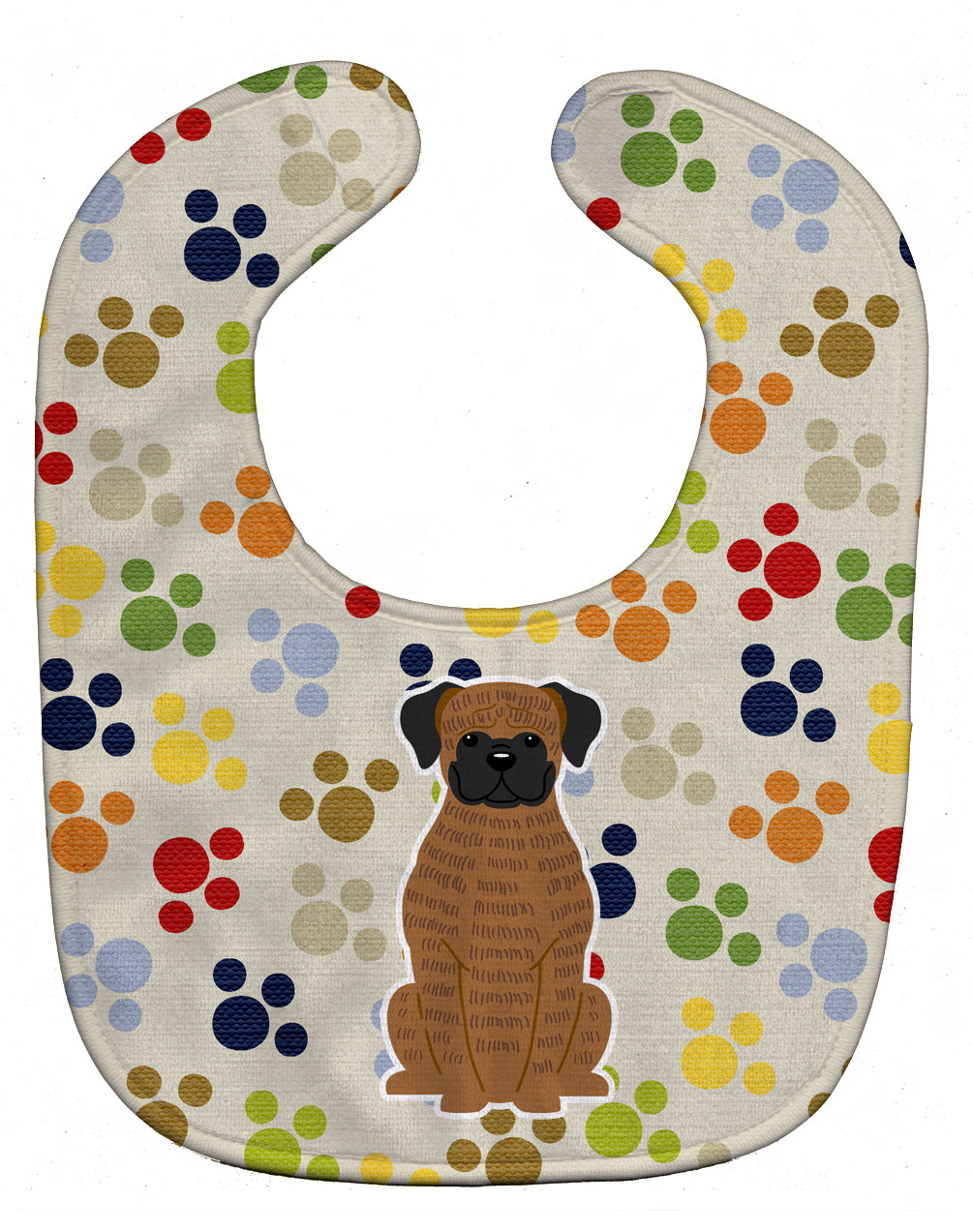 Pawprints Brindle Boxer Baby Bib BB5946BIB - the-store.com