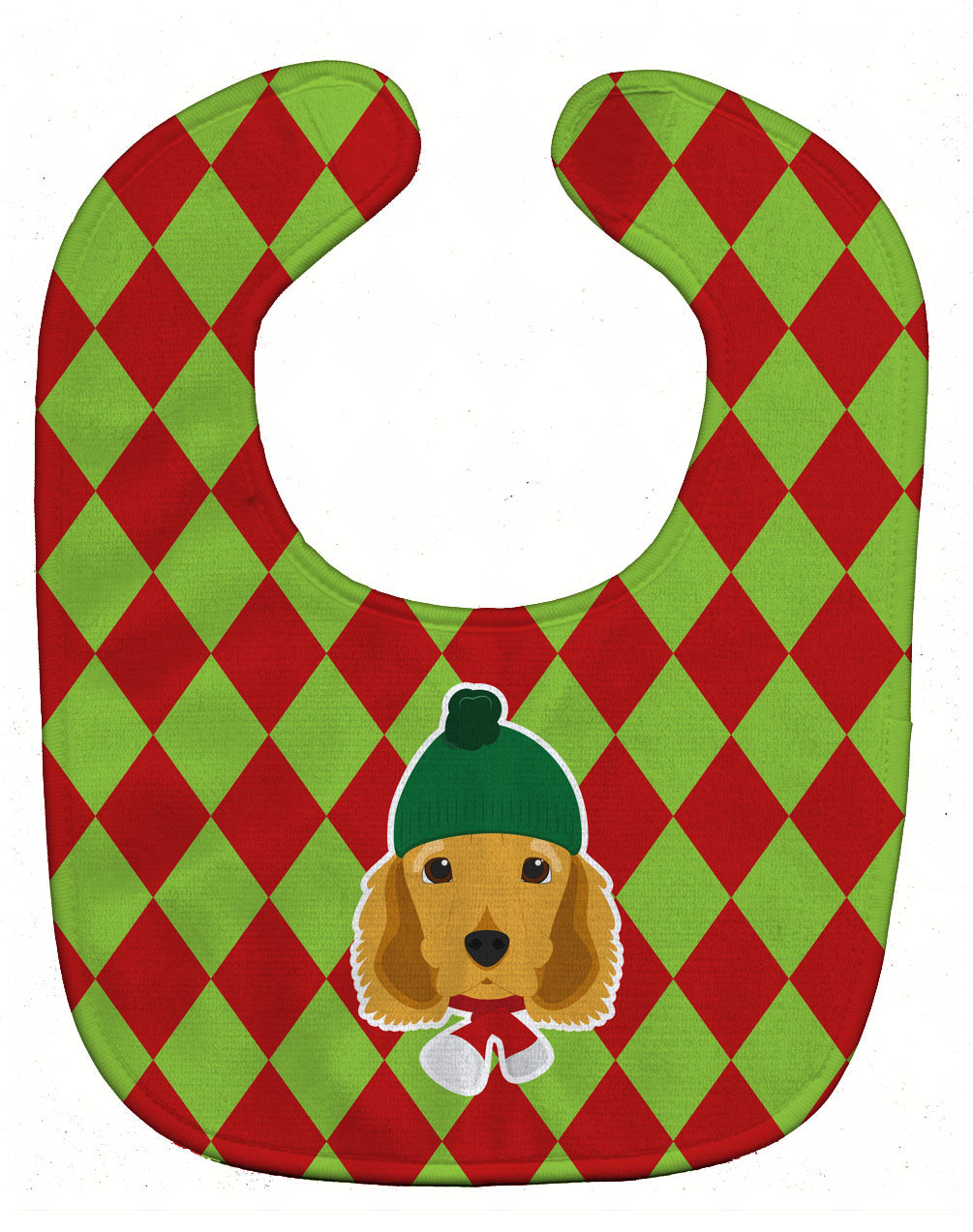 Christmas Cocker Spaniel Baby Bib BB5979BIB - the-store.com