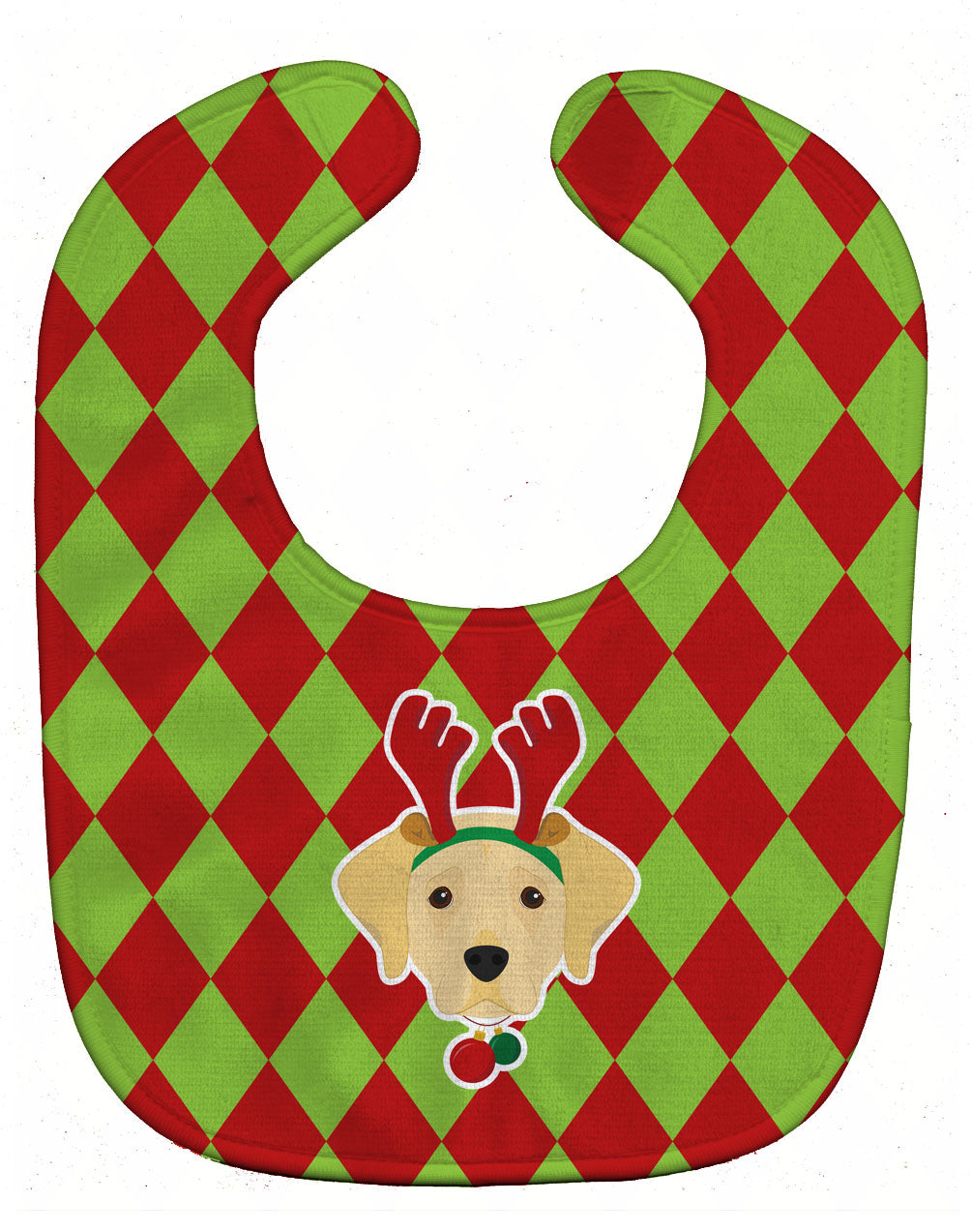 Christmas Yellow Labrador Baby Bib BB5992BIB - the-store.com