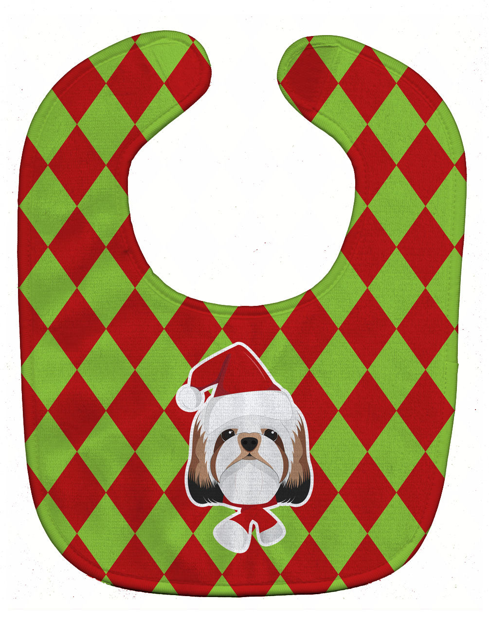 Christmas Shih Tzu Baby Bib BB6000BIB - the-store.com