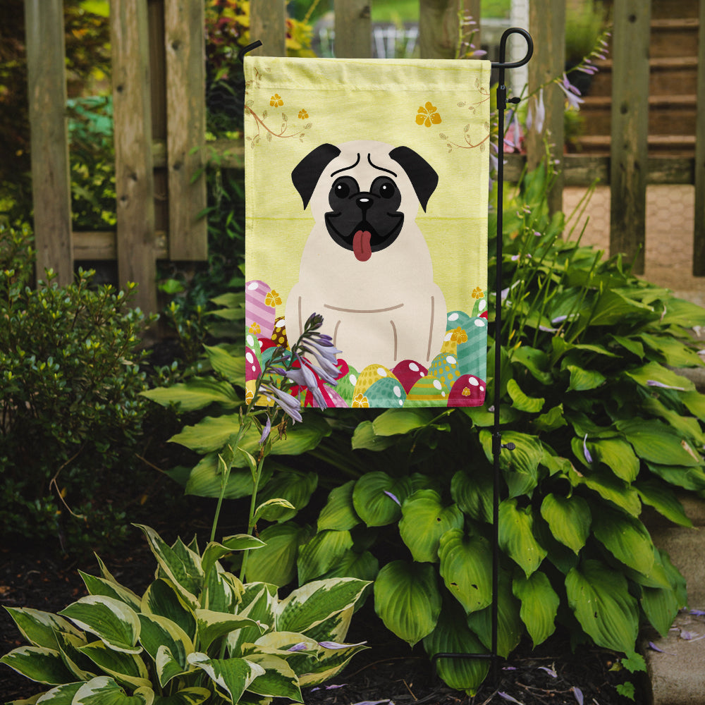 Easter Eggs Pug Cream Flag Garden Size BB6004GF  the-store.com.