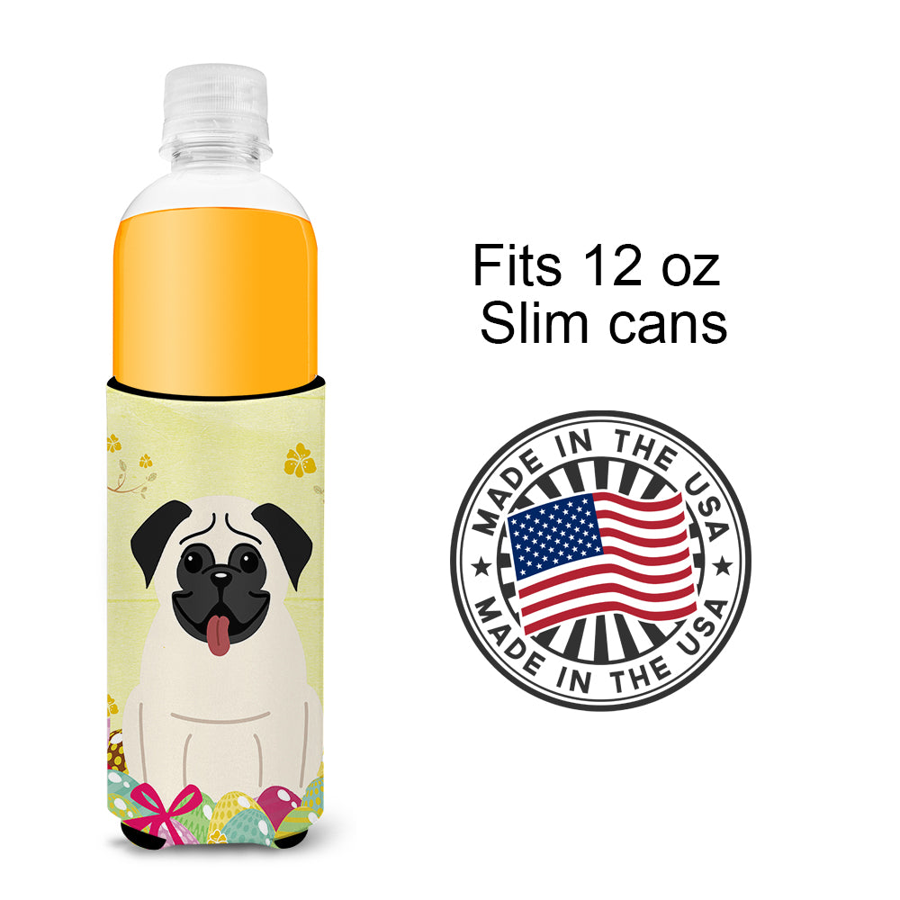 Easter Eggs Pug Cream  Ultra Hugger for slim cans BB6004MUK  the-store.com.