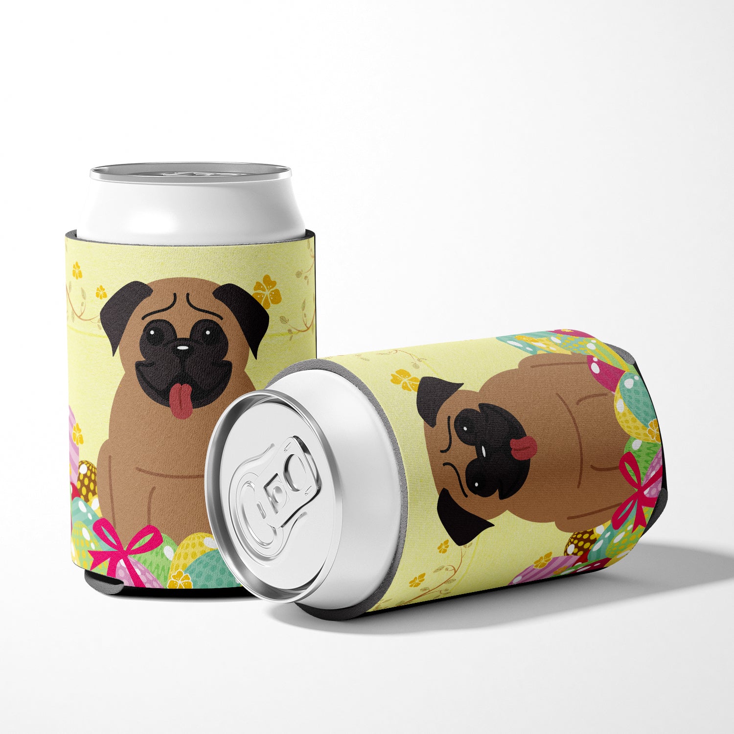 Easter Eggs Pug Brown Can or Bottle Hugger BB6005CC  the-store.com.