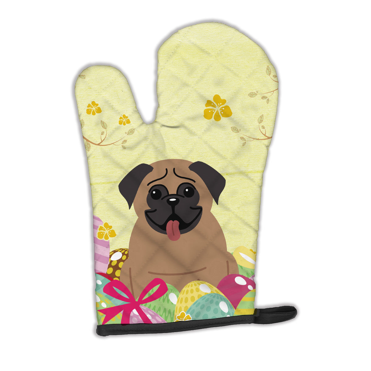 Easter Eggs Pug Brown Oven Mitt BB6005OVMT  the-store.com.