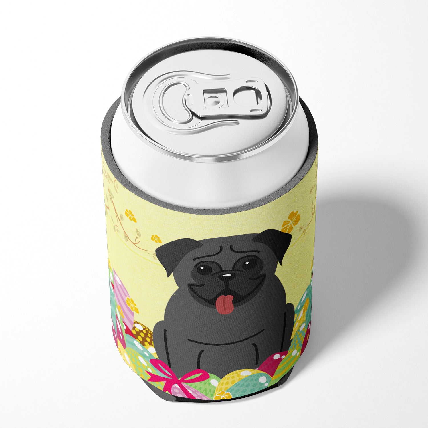 Easter Eggs Pug Black Can or Bottle Hugger BB6006CC  the-store.com.