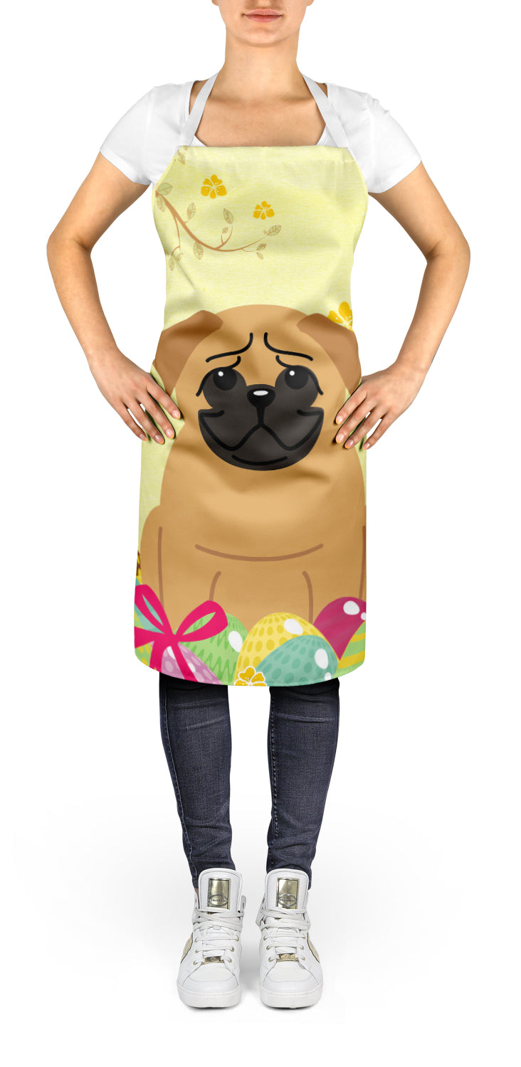 Easter Eggs Pug Brown Apron BB6007APRON  the-store.com.